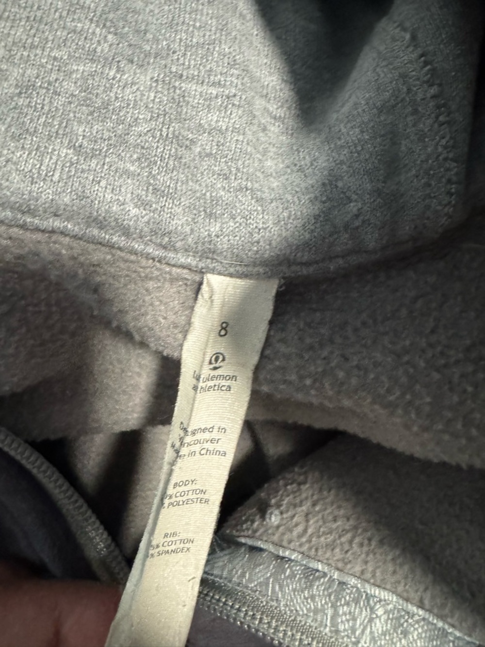 lululemon athletica Heather Gray Full-Zip Hoodie - Picture 4 of 4